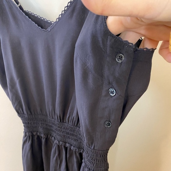 Aritzia Wilfred Dark Gray Side Button Summer Pantsuit - Picture 2 of 15